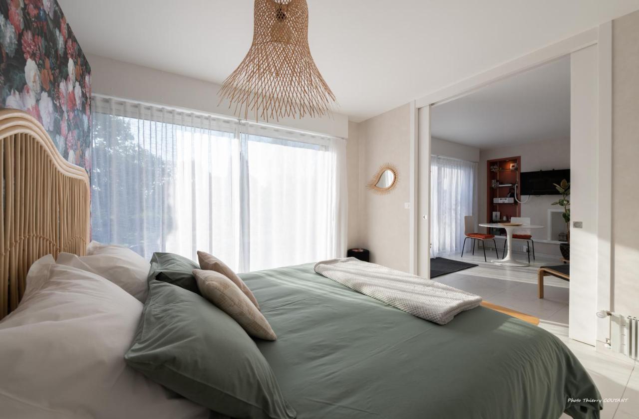 Agape, Elegant T2, 4 Etoiles, Plage Et Gr34 3Km, Centre Ville 750M ฟุยส์นอง ภายนอก รูปภาพ