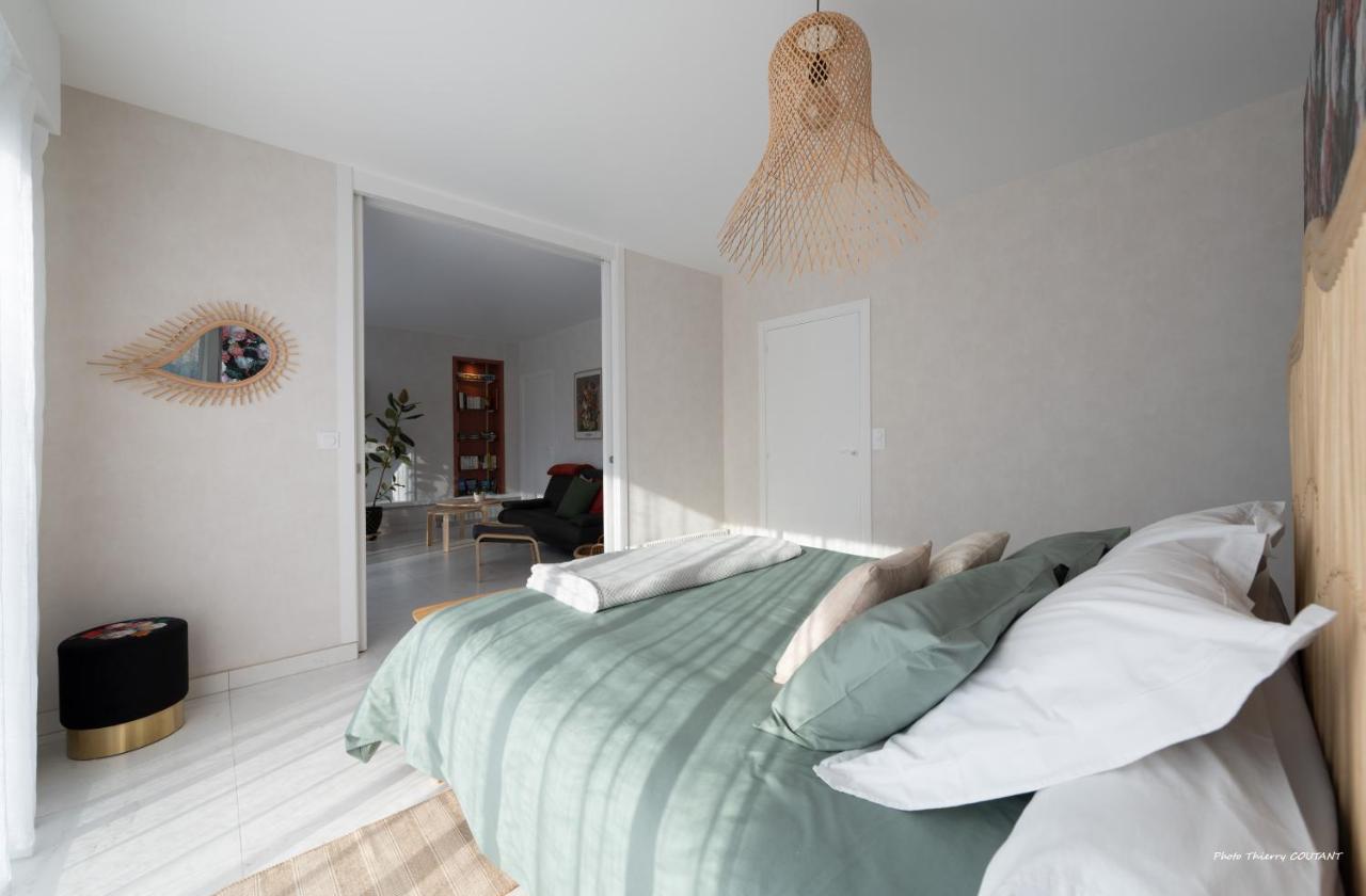 Agape, Elegant T2, 4 Etoiles, Plage Et Gr34 3Km, Centre Ville 750M ฟุยส์นอง ภายนอก รูปภาพ